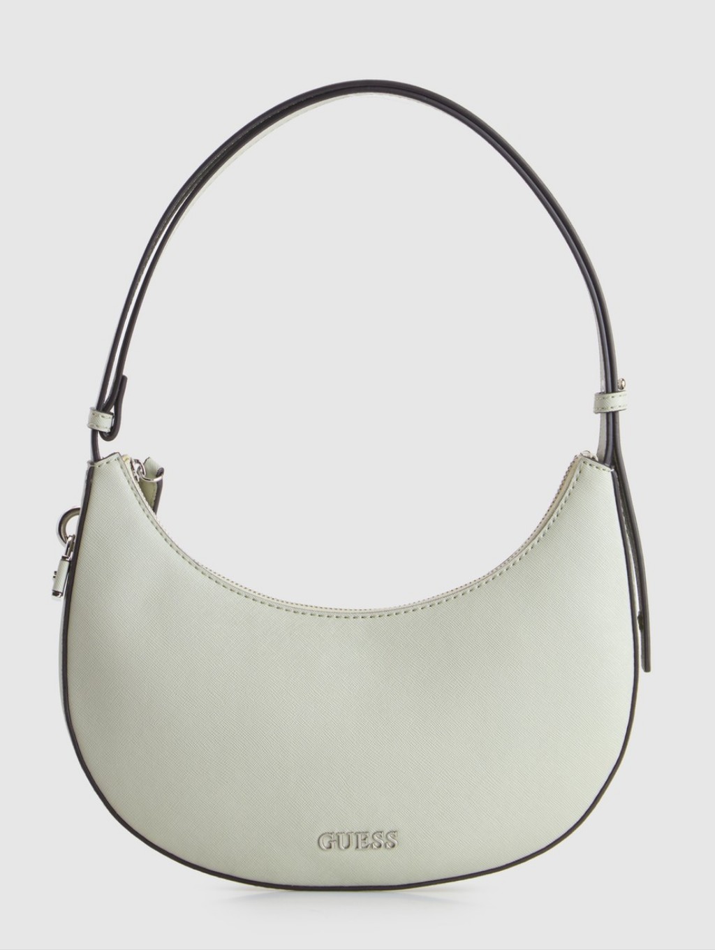 Guess Mint Crescent Shoulder Bag With Dark Trim